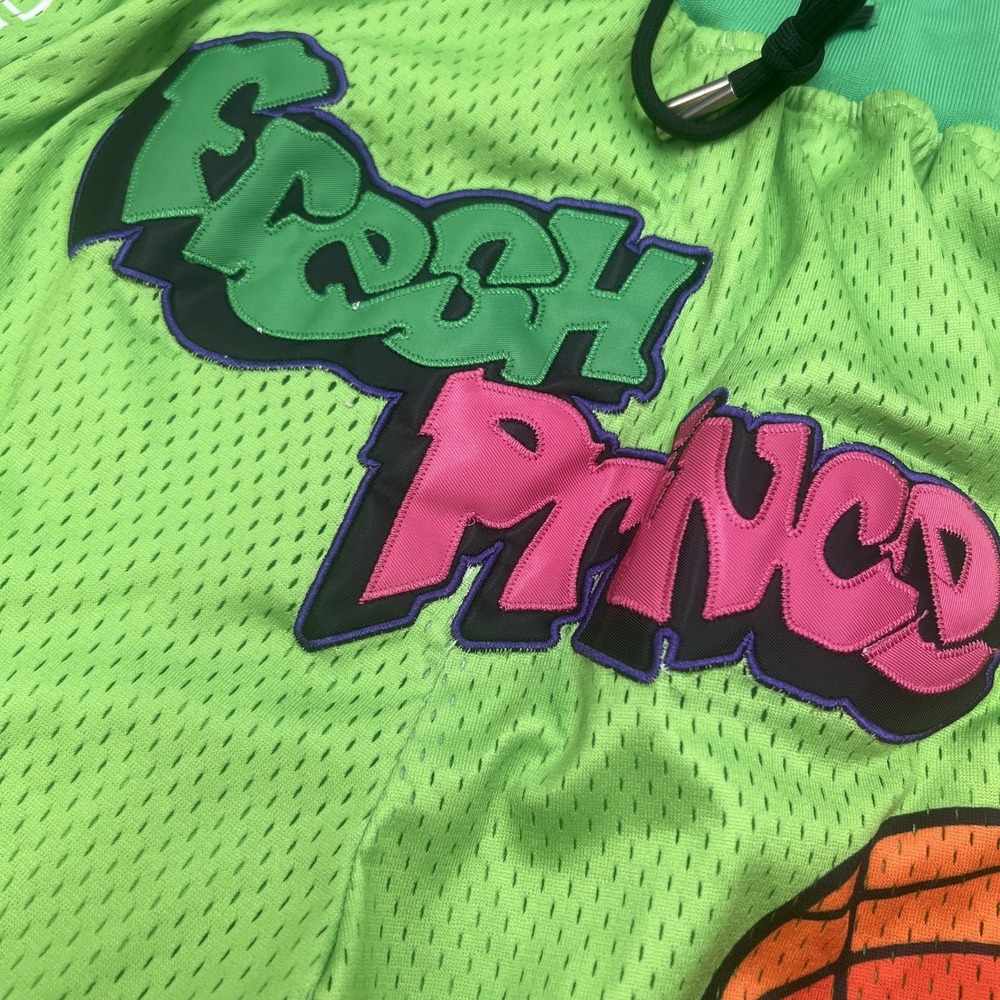 Headgear Classics Fresh Prince of Bel Air Basketball Shorts Green Mens Large